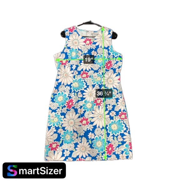 Chadwicks Womens Multicolor Floral Sleeveless Dress SZ 16 - Picture 8 of 8